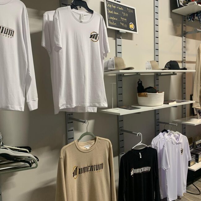 Apparel shop at Momentum Fitness